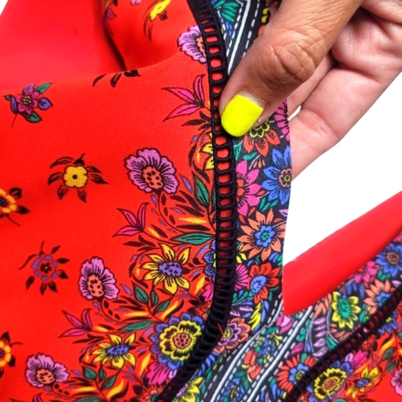 Nanette Lepore Floral Calypso Tank Dress Size 10 - Picture 5 of 8